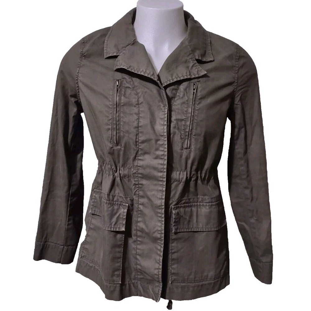 Old Navy Utility‎ Jacket M Womens Medium Gorp Cabin Core Green Field Coat Cargo